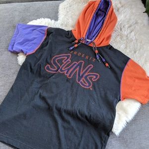 Retro Phoenix Suns Short Sleeve Hoodie